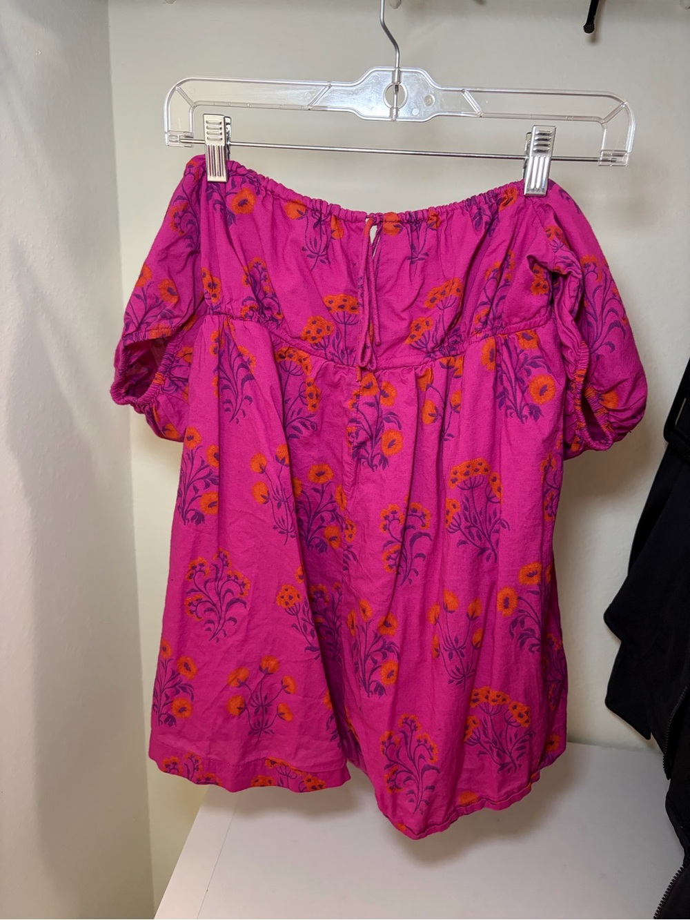 Urban Outfitters Pink Floral Off-Shoulder Women's Romper